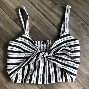 Dynamite linen crop top